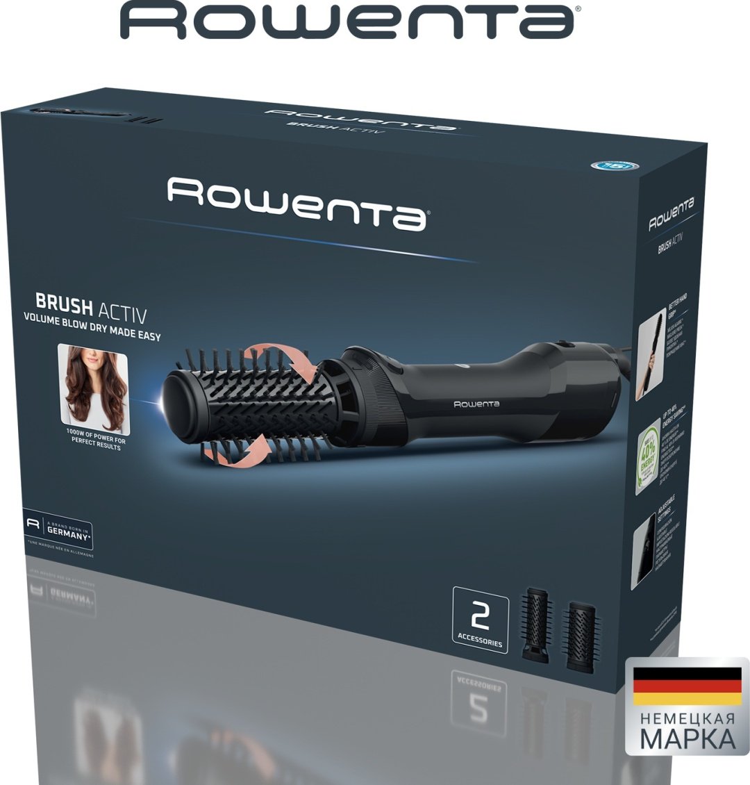 Rowenta UB9520F0 фен-щетка 1000 Вт купить,NaN