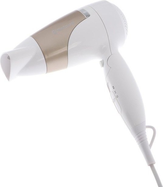 Sakura Фен Sakura SA-4040W, 1800 Вт, 2 скорости, 2 температурных режима, концентратор, бело-золотой компактный фен 1800 Вт