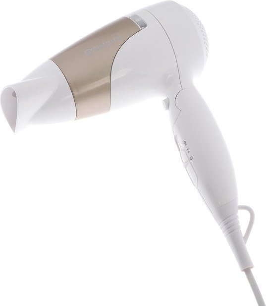 Sakura Фен Sakura SA-4040W, 1800 Вт, 2 скорости, 2 температурных режима, концентратор, бело-золотой компактный фен 1800 Вт
