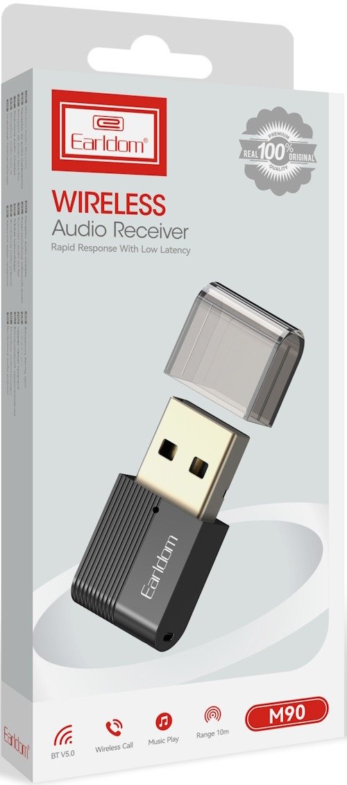 Bluetooth адаптер Earldom ET-M90 черный купить,0
