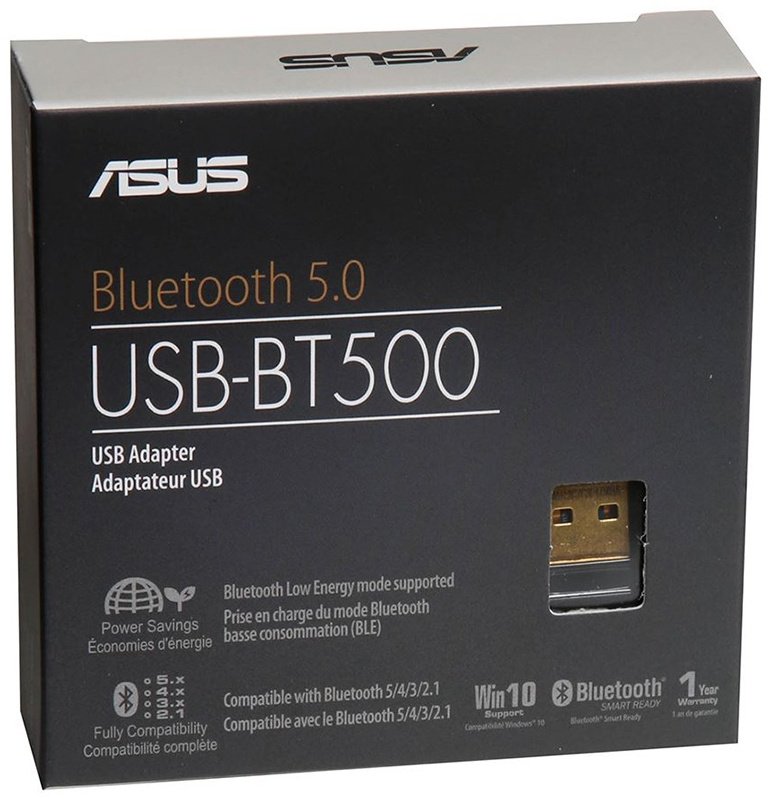 Bluetooth адаптер ASUS USB-BT500 черный купить,0