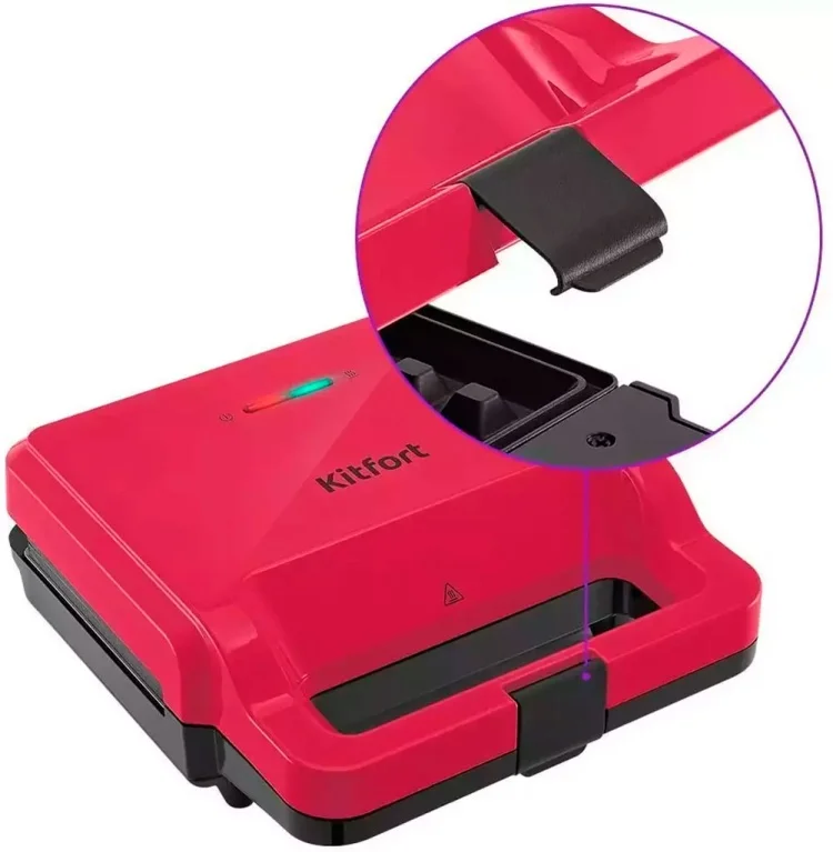 Электровафельница Kitfort KT-3610-1  Red купить,0