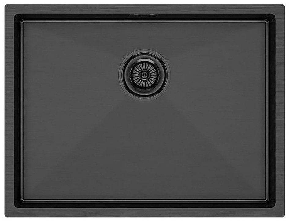 Кухонная мойка Paulmark PM 215844-GM Вороненая сталь врезная 58х40х20 см, нержавеющая сталь - ForteMarket Кухонная мойка Paulmark PM 215844-GM Вороненая сталь врезная 58х40х20 см, нержавеющая сталь купить,0