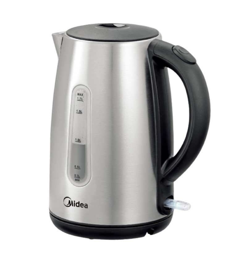 Электрочайник Midea MK-17S30C2 черно-серебристый купить,NaN