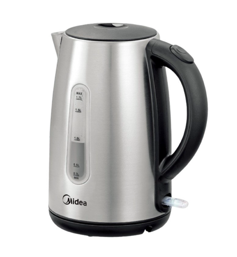 Электрочайник Midea MK-17S30C2 черно-серебристый купить,NaN