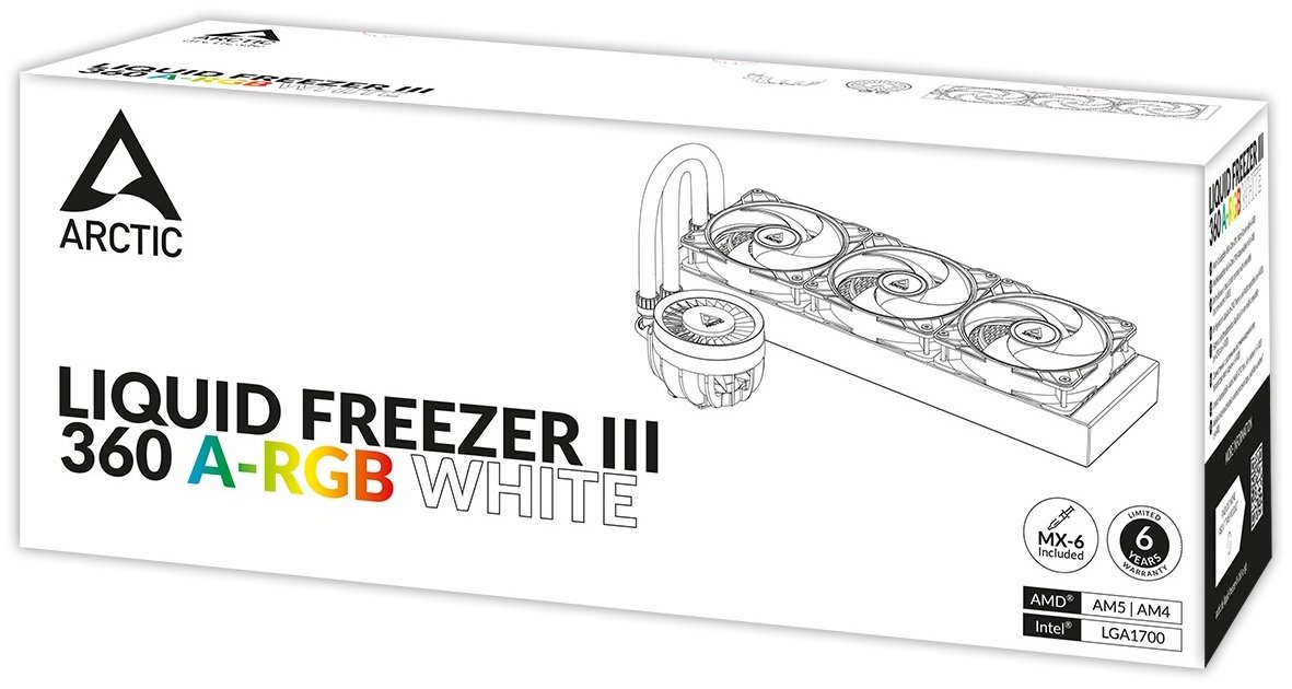 Arctic Liquid Freezer III - 360 A-RGB(White) купить,0