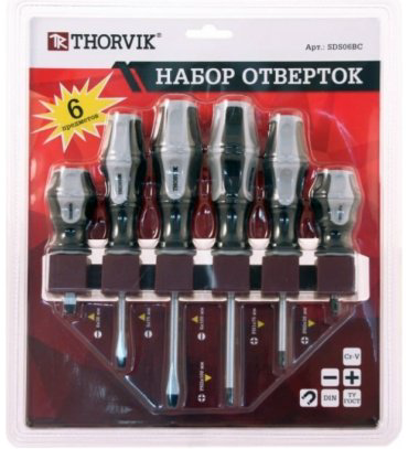 Thorvik набор отверток SDS06BC набор из 6