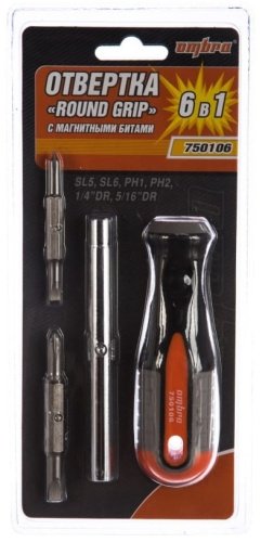 Ombra отвертка с насадками 750106, 1 шт. купить,0