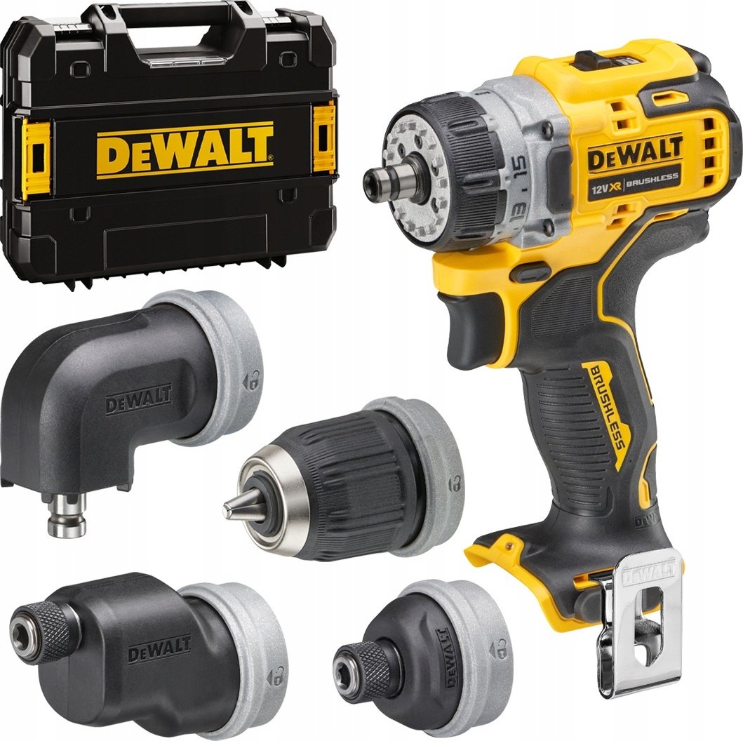 DeWALT дрель-шуруповерт DCD703NT (сменные головки, кейс) 12 В