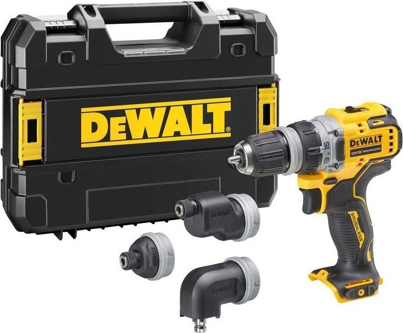 DeWALT дрель-шуруповерт DCD703NT (сменные головки, кейс) 12 В купить,0