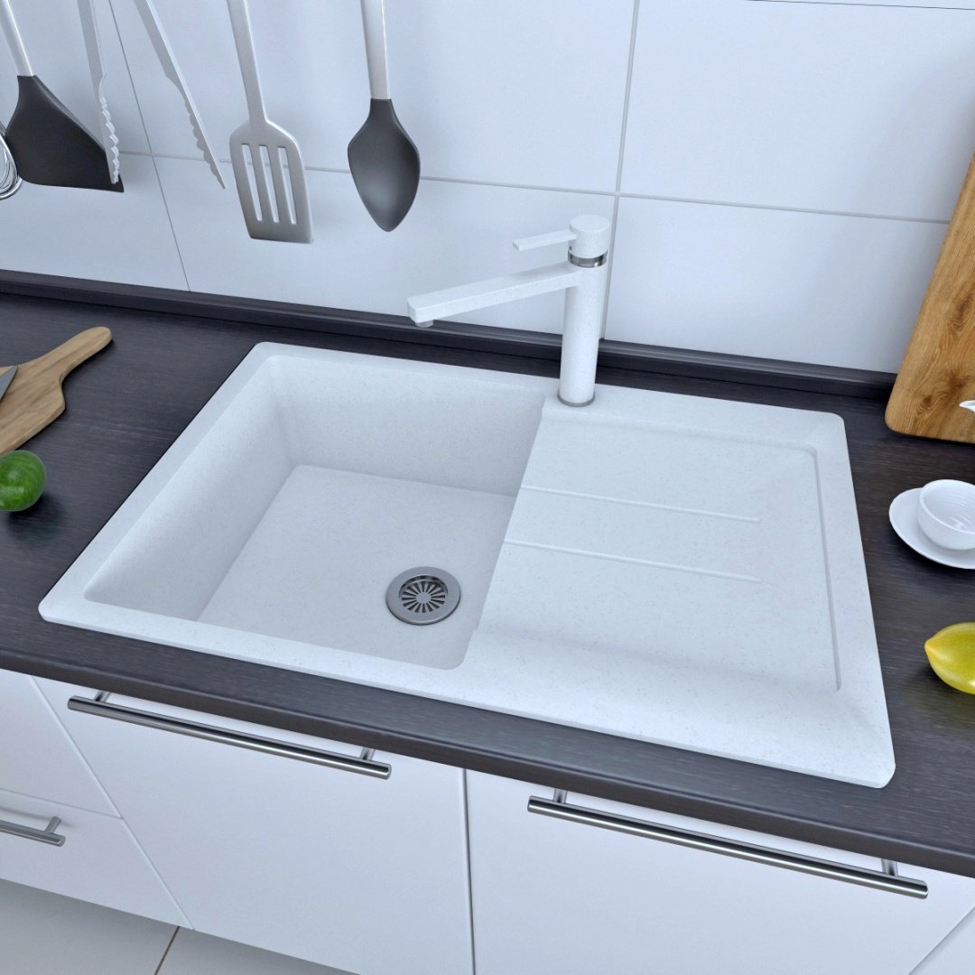 Кухонная мойка GranAlliance G-40 врезная 49.3х77х20 см, искусственный камень