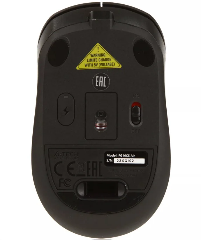 Мышь A4Tech Fstyler FG16CS Air Black USB