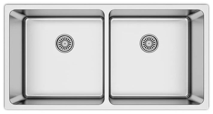 Кухонная мойка ASIL подстольная AS 380, серебристый
