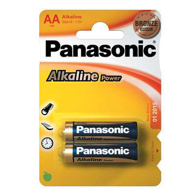 Батарейки Panasonic Alkaline Power LR6APB/2BP/ LR6EPS/2BP/ LR6REE/2B АА 1,5В