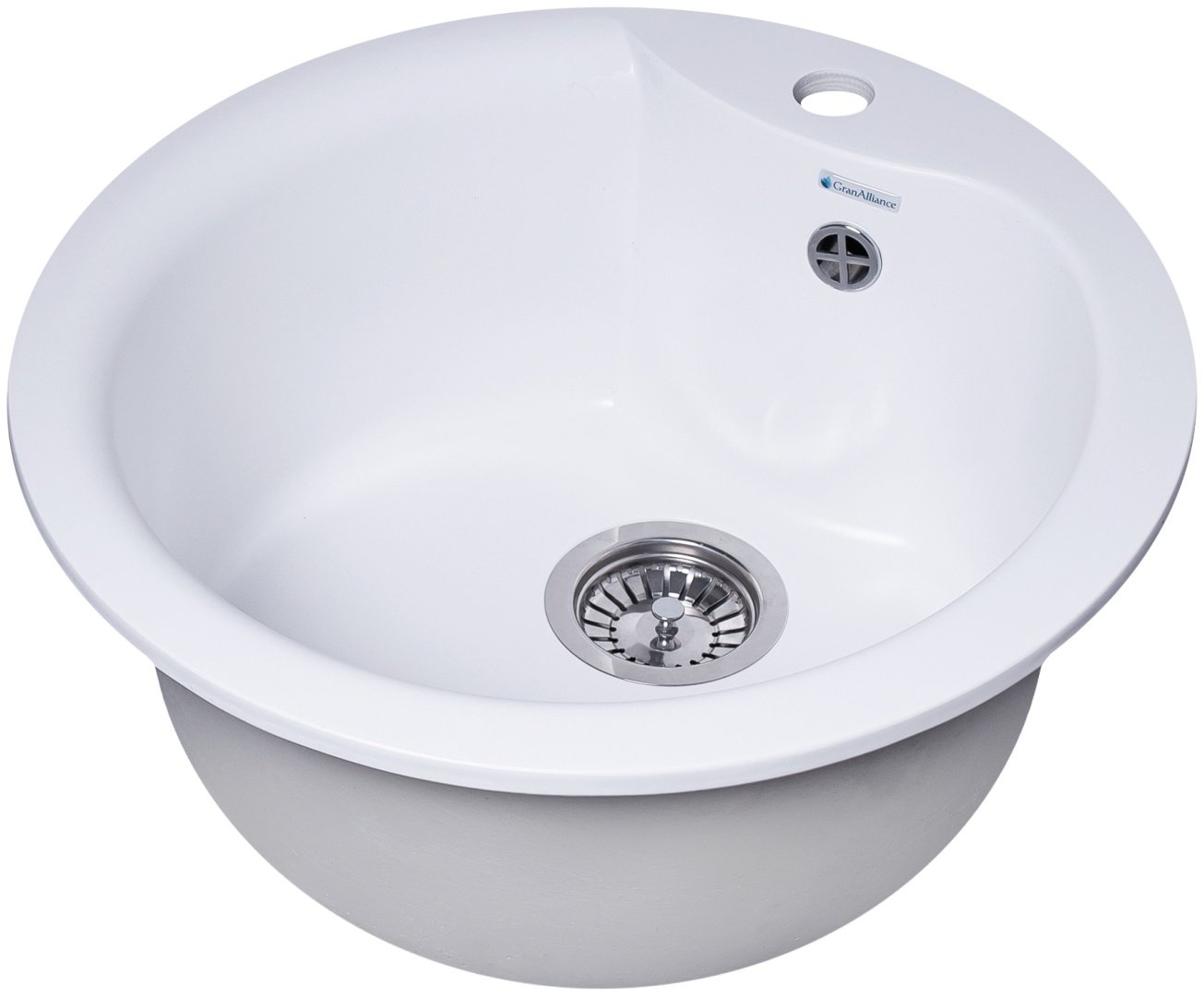 Кухонная мойка Avina врезная G-12, белый молочный