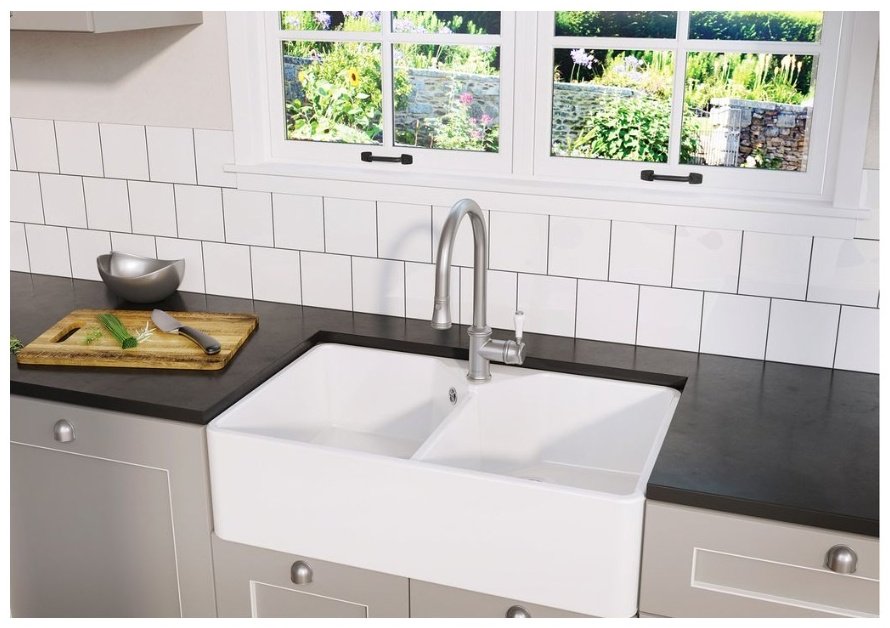 Кухонная мойка Blanco подстольная Villae Double , белый купить,0