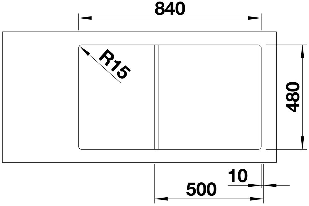 Кухонная мойка Blanco ZIA 5 S 527204 мягкий белый врезная 86х50х19 см, искусственный гранит