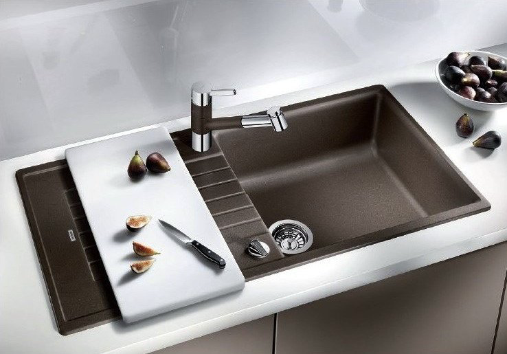 Кухонная мойка Blanco врезная Zia XL 6 S compact (527397), вулканический серый купить,NaN