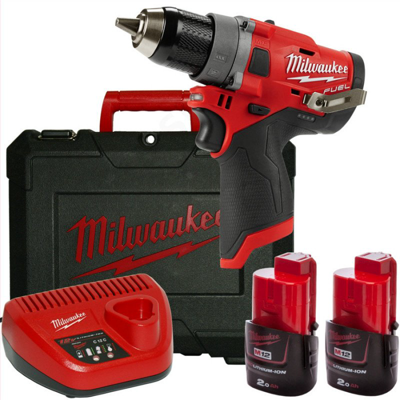 Milwaukee дрель-шуруповерт M12 FDD2-202X 493347987 купить,NaN