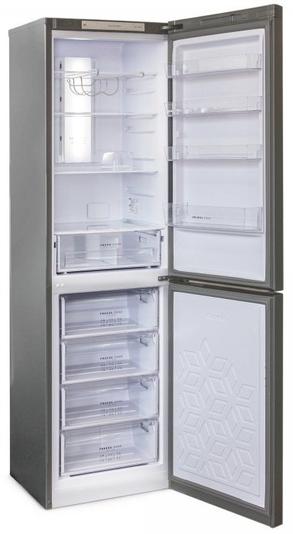 Холодильник Бирюса I980NF серебристый купить,0