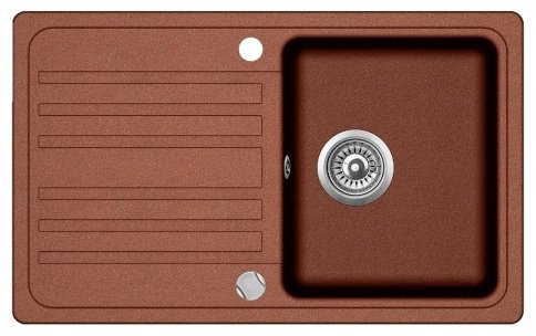 Кухонная мойка AQUASANITA врезная SQ101-501AW, медь