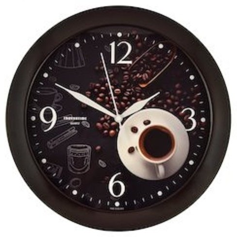 Часы кварцевые Troyka Coffee 111341033, пластик