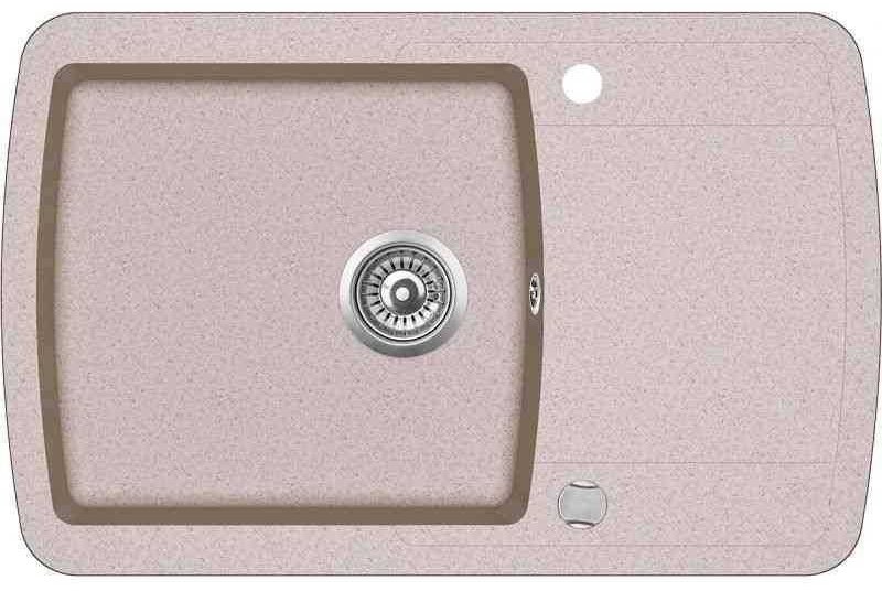 Кухонная мойка AQUASANITA SQC101-112AW PDN бежевый