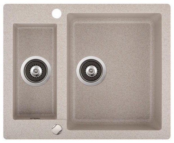 Кухонная мойка AQUASANITA SQC150-110AW бежевый