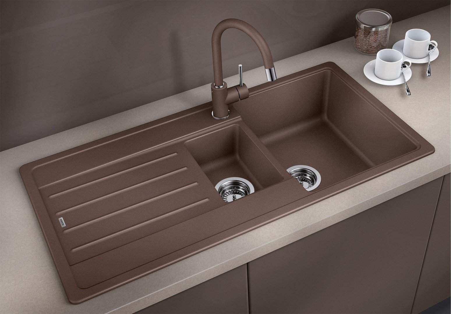 Кухонная мойка Blanco подстольная Legra 6S 522212, коричневый - ForteMarket Кухонная мойка Blanco подстольная Legra 6S 522212, коричневый купить,0