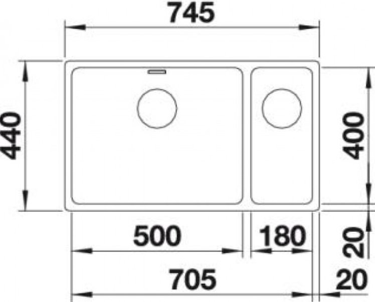 Кухонная мойка Blanco Andano 500/180-U 522991 купить,388815
