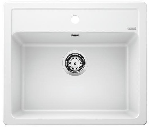 Кухонная мойка Blanco 527086 мягкий белый накладная 58.5х50х19 см, искусственный камень