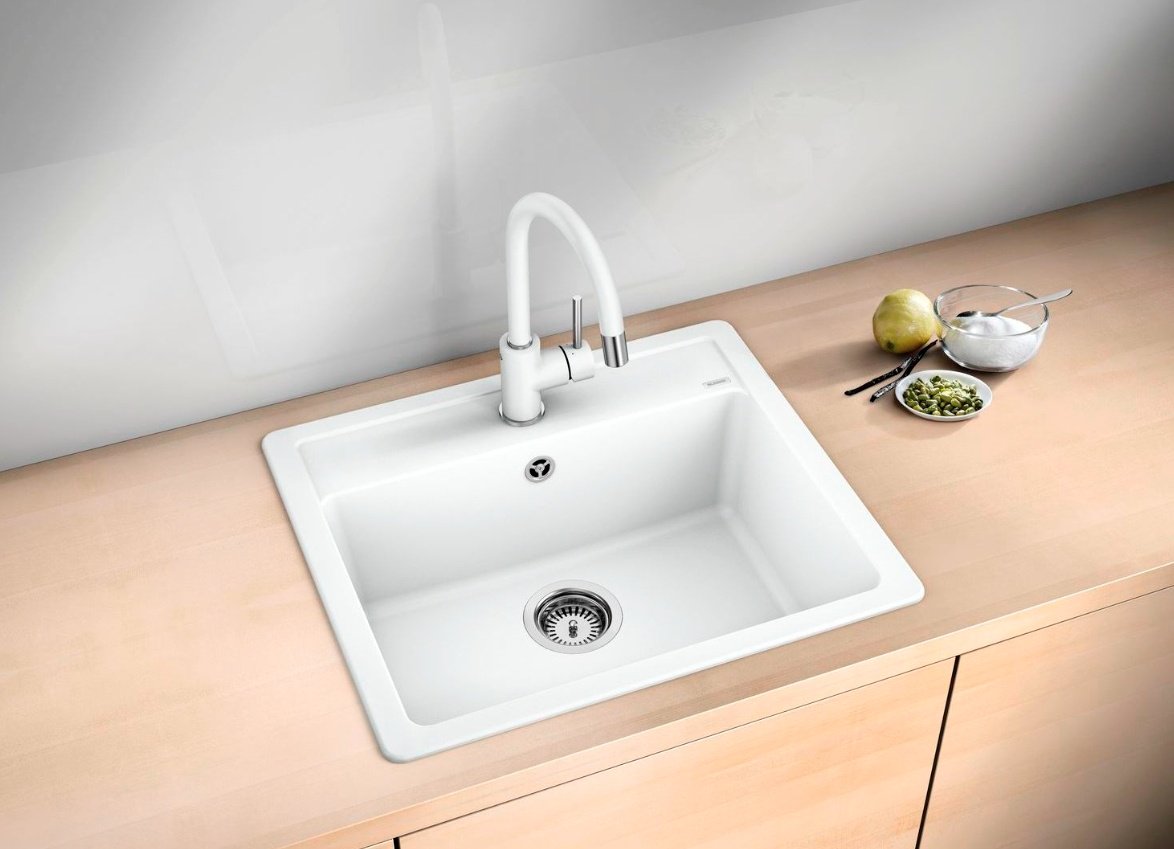 Кухонная мойка Blanco 527086 мягкий белый накладная 58.5х50х19 см, искусственный камень - ForteMarket Кухонная мойка Blanco 527086 мягкий белый накладная 58.5х50х19 см, искусственный камень купить,0