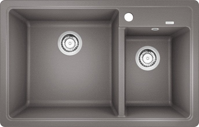 Кухонная мойка Blanco 527272 врезная 78х50х19 см, искусственный камень, тон вулканический серый купить,196098