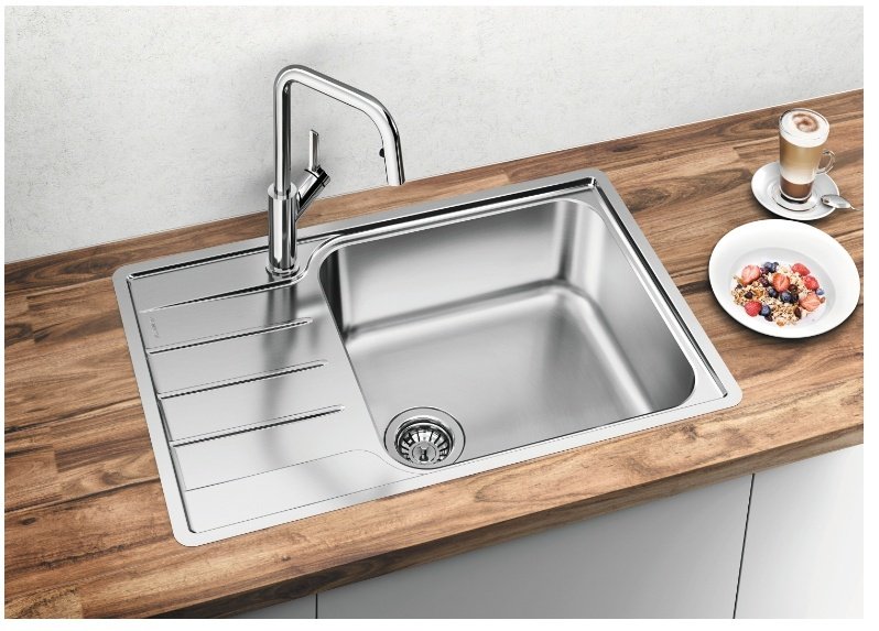 Кухонная мойка Blanco подстольная Lemis XL 6 S-IF Compact, серебристый