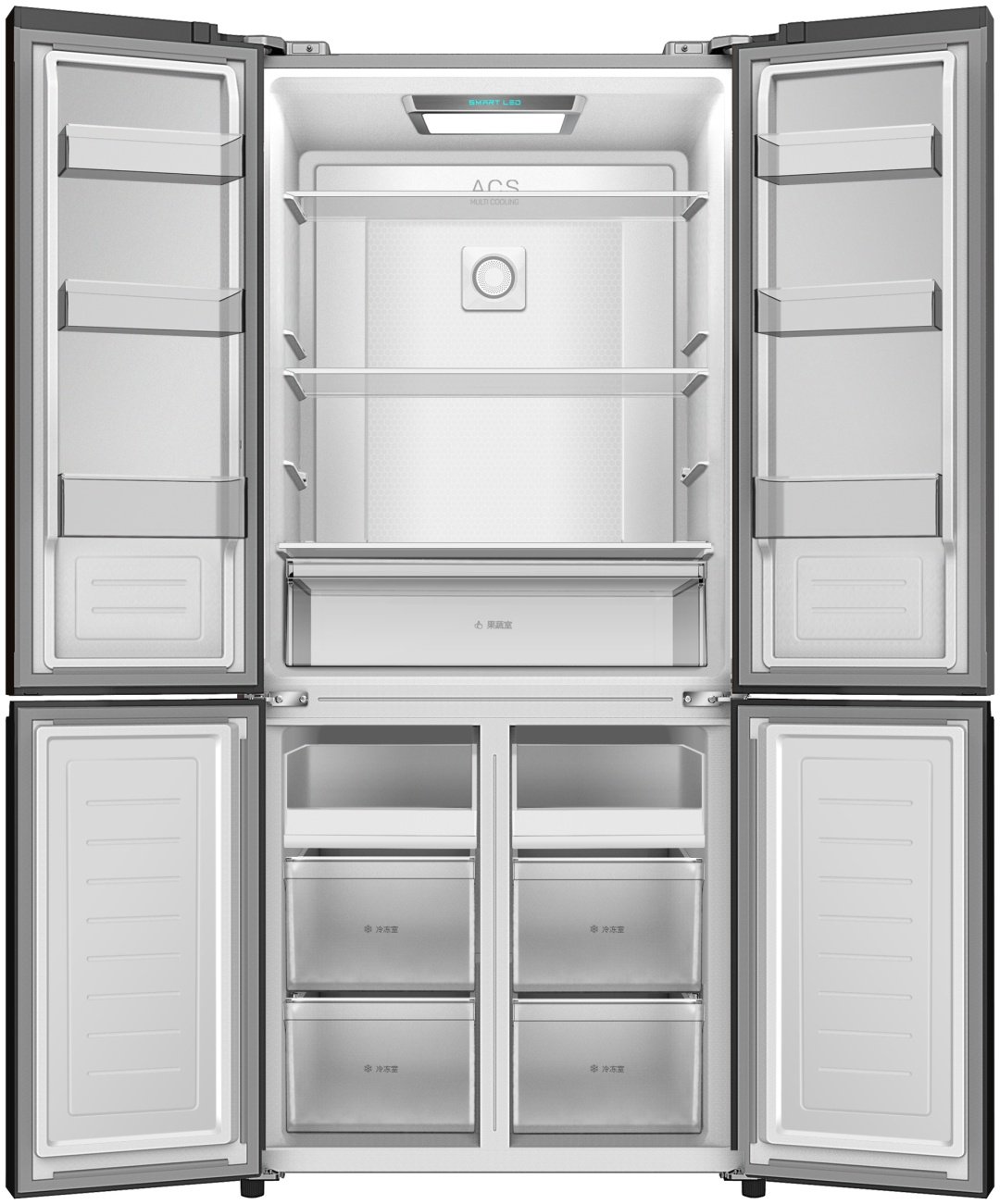 Холодильник DAUSCHER DRF-43FD5916GR серый купить,0