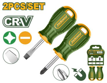 Jadever набор отверток JDSS1202 SL6.5х38 мм, PH2х38 мм
