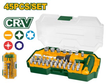 Jadever отвертка с насадками JDSS8B45 набор из 45