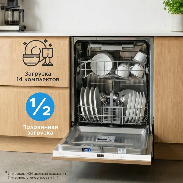 Посудомоечная машина Midea MID60S070i белая - ForteMarket Посудомоечная машина Midea MID60S070i белая купить,209990