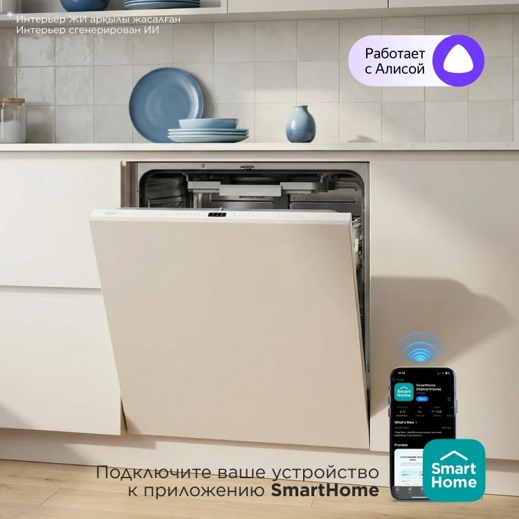 Посудомоечная машина Midea MID60S070i белая - ForteMarket Посудомоечная машина Midea MID60S070i белая купить,209990
