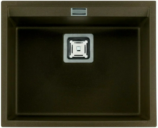 Кухонная мойка AQUASANITA SQD100-301AW накладная 55.5х45.5х20 см, гранит
