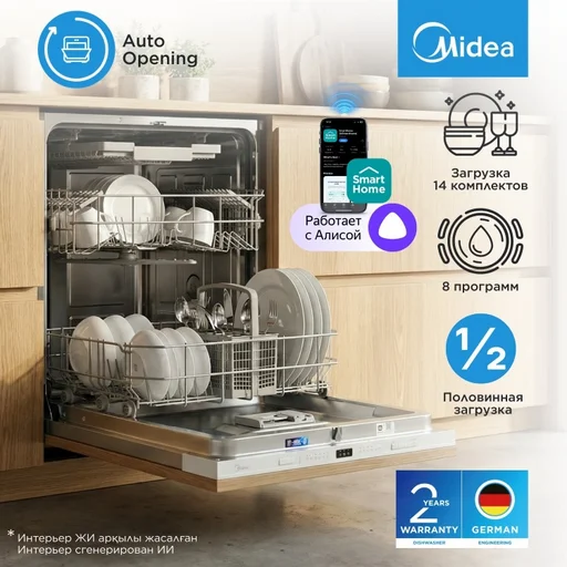 Посудомоечная машина Midea MID60S070i белая