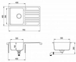 Кухонная мойка AQUASANITA врезная SQ101-501AW, медь