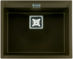 Кухонная мойка AQUASANITA SQD100-301AW накладная 55.5х45.5х20 см, гранит