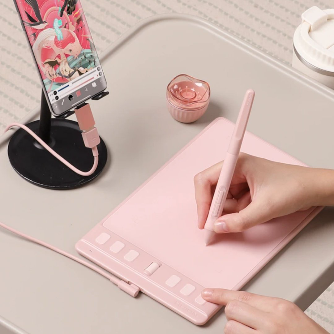 Графический планшет HUION Inspiroy 2 S PINK розовый - ForteMarket Графический планшет HUION Inspiroy 2 S PINK розовый купить,29241