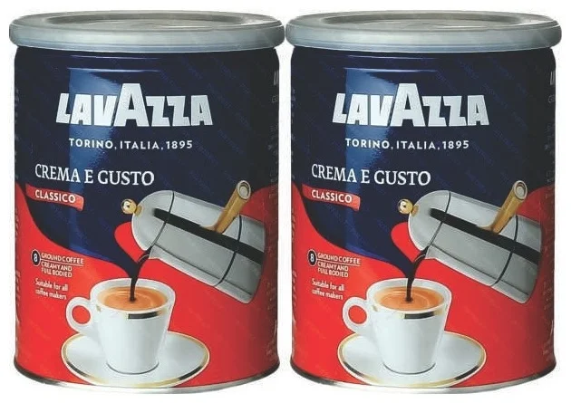 Кофе молотый Lavazza Crema Gusto 250гр 2шт купить,NaN