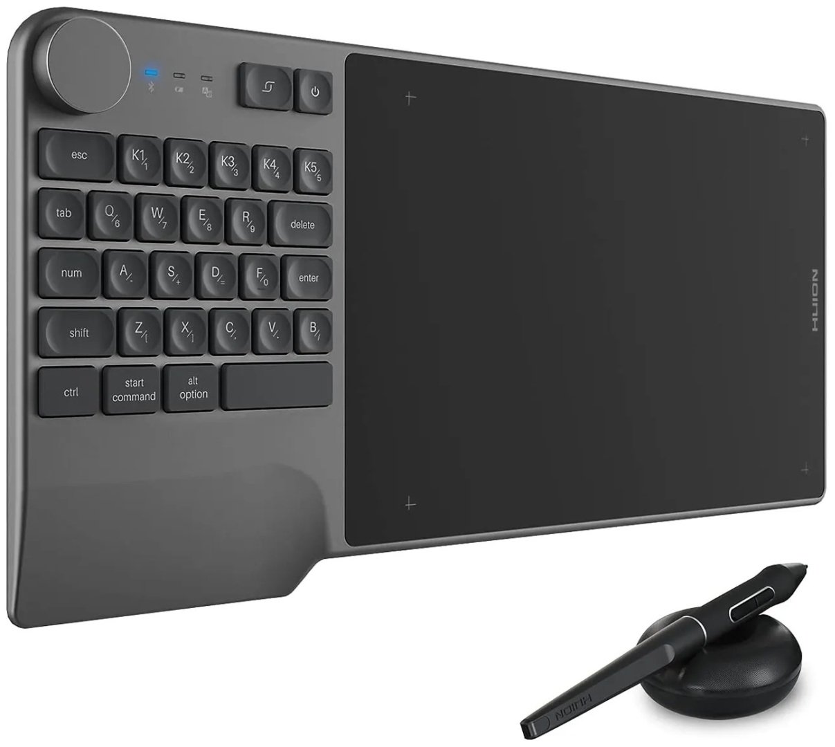 Графический планшет HUION Inspiroy Keydial KD200 - ForteMarket Графический планшет HUION Inspiroy Keydial KD200 купить,0