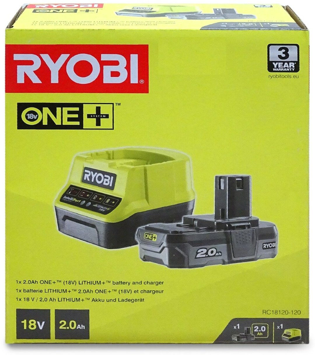 Аккумулятор RYOBI RC18120-120C 5133005090 Li-Ion 2 Ач 1 шт купить,NaN