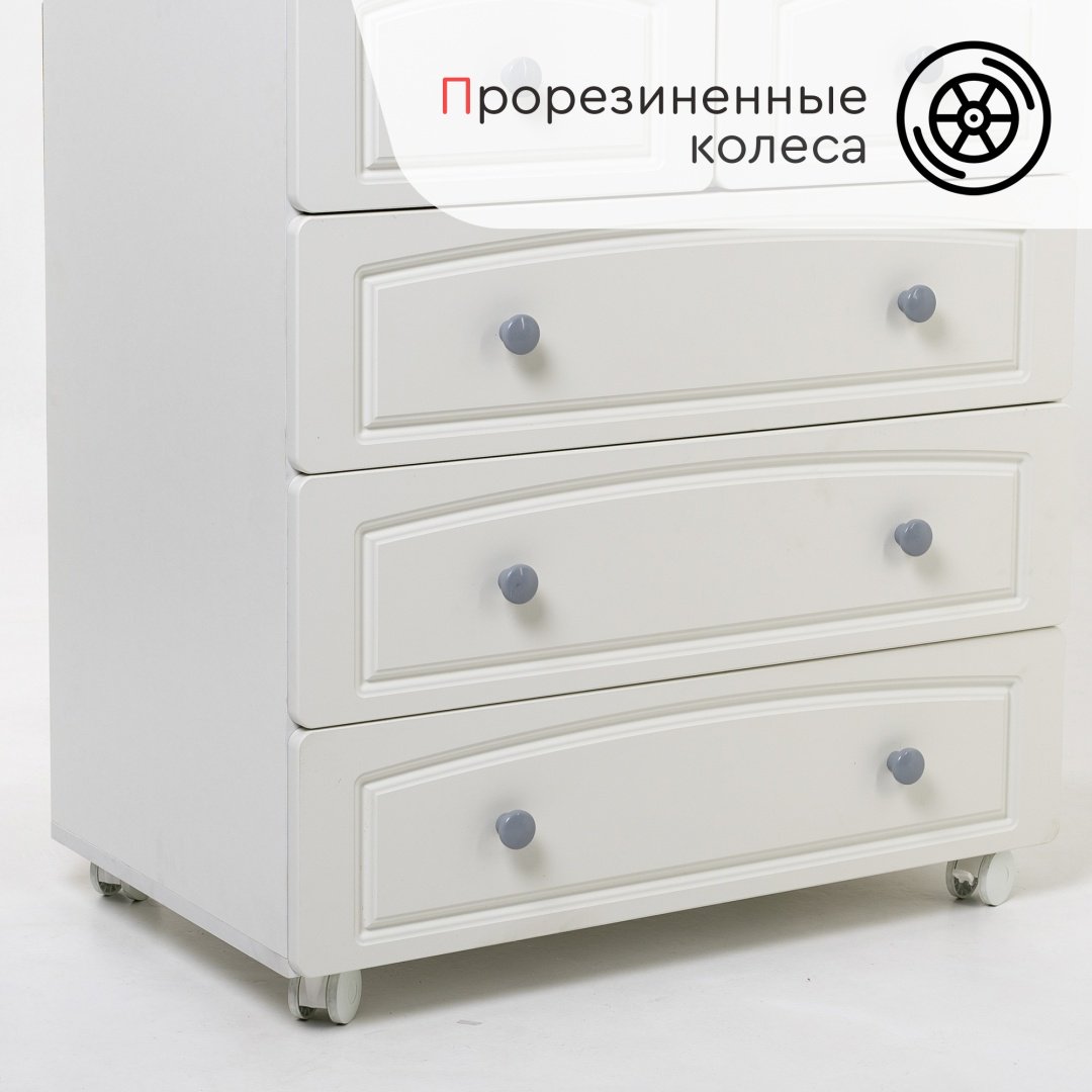 Детский комод TOMIX Massimo, 79.5x49.5x101.5 см, белый - ForteMarket Детский комод TOMIX Massimo, 79.5x49.5x101.5 см, белый купить,0