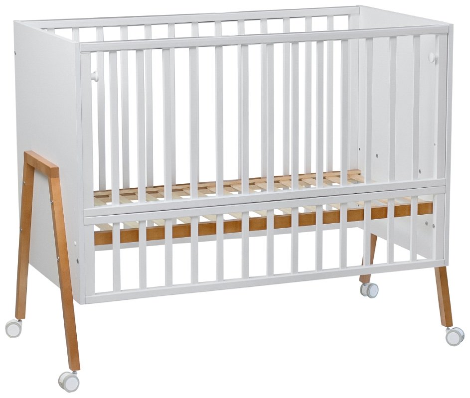 Кровать для новорожденных Pituso Selin J-512, 60x120 см, белый