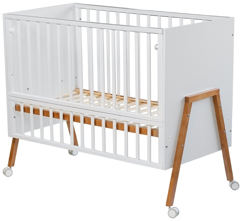 Кровать для новорожденных Pituso Selin J-512, 60x120 см, белый купить,0
